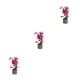 thumbnail image 4 of Orquídea artificial Bonsái Potted Matsuzay 8 Flores Púrpura, 4 of 6