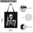 thumbnail image 7 of Yuyamidu Skull Car Trash Bag Hanging Car Rubbish Bag Small Garbage Bag for SUV Truck Auto Interior Accessories Portable Car Trash Can Bin for Front or Back Seat, Black, 7 of 7