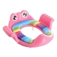 thumbnail image 5 of Patrón de rana Asiento de entrenamiento para inodoro para niños pequeños Asiento suave para orinal para bebé Anillo de entrenador para inodoro para niños (Rosa), 5 of 5