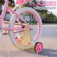 thumbnail image 4 of SUGIFT 16 Inch Girls Bike for 2-8 Years Old Kids, Kids Bicycle with Training Wheels, Basket and Doll Seat, Pink, 4 of 8