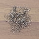 thumbnail image 2 of 100 piezas en forma de U, bucles de alambre protectores de cable de cobre protectores de cables suministros de joyería de bricolaje accesorios para hacer collar pulsera (plata), 2 of 5