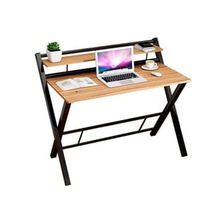  Escritorio para computadora, escritorio nórdico simple,  (MDF+marco de acero), escritorio de estudio, para sala de estar,  dormitorio, sala de estudio, blanco (tamaño : 100 × 50 × 29.1 in) : Hogar y  Cocina