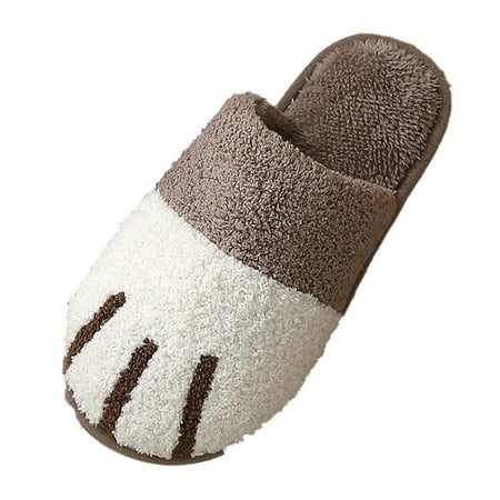 

Fsqjgq Mens Plush Slippers Size 8 Men Slippers Autumn and Winter Indoor and Outdoor Fashion Color Matching Comfortable Flat Warm Slip On Mens Slippers Boots Size 13 B 45