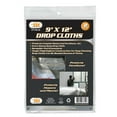 thumbnail image 3 of 4 Pc Drop Cloth Heavy Duty Plastic Cover Furniture Floor Protector 9 x 12 Ft, 3 of 5