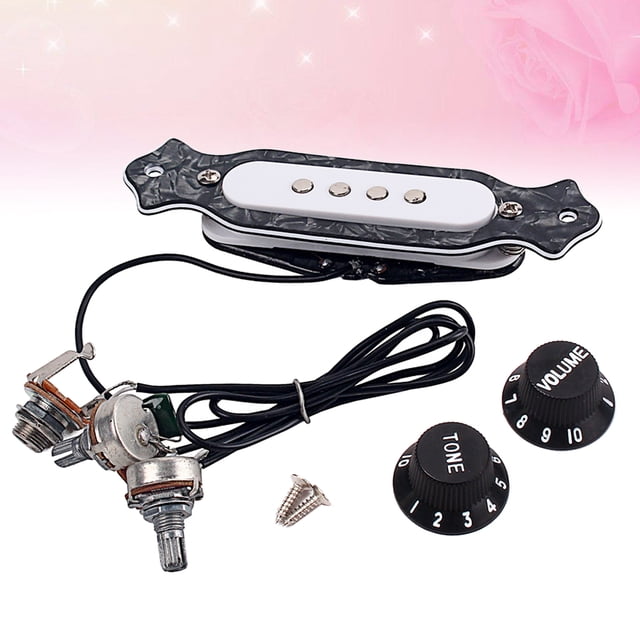 FOMIYES Soundhole Pickup Para Guitarra Con Control De Volumen Y Tono En Color Negro