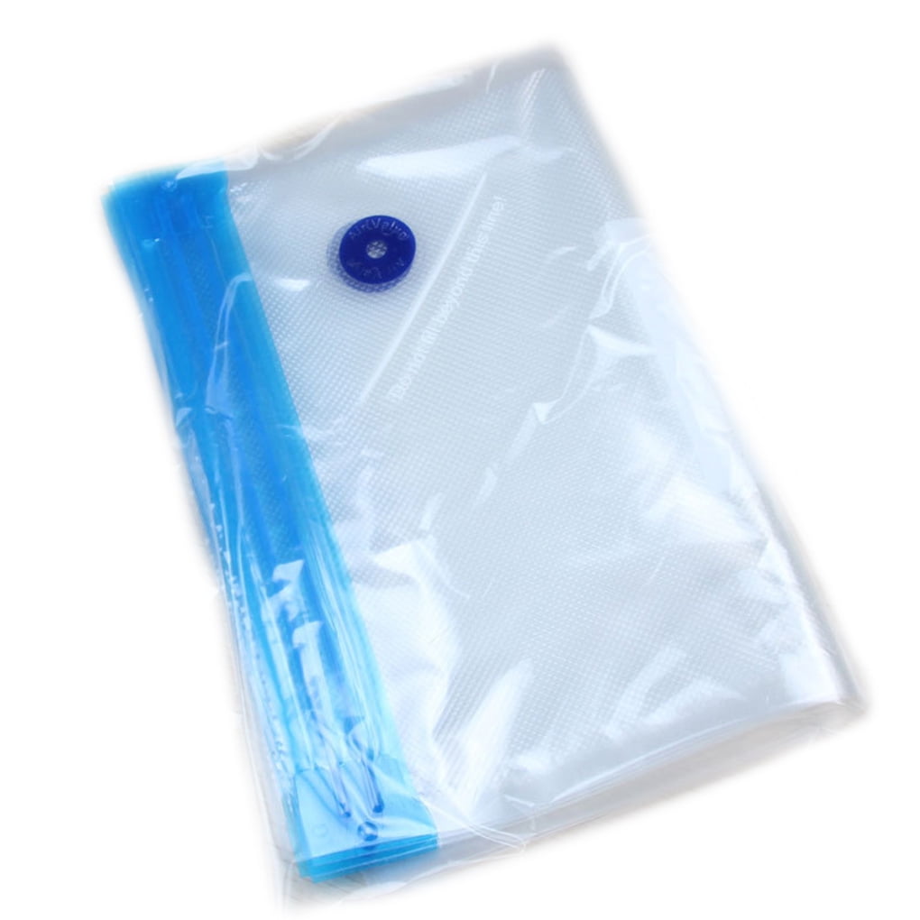 Reusable Vacuum Bags Food Saver Sealer Storage Seal Zipper Pouch Bag 5pcs/set