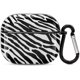 thumbnail image 1 of Funda protectora para auriculares con estampado de cebra, portátil, para PC, con llavero, compatible con AirPods 3, 1 of 5