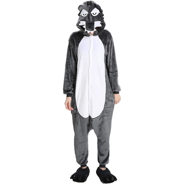 Animal Onesie pijamas para mujeres hombres Navidad Halloween Cosplay disfraz Adepaton CJWUS-1146
