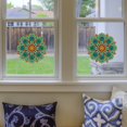 thumbnail image 1 of Pegatinas para ventanas: 2 impresionantes pegatinas estáticas decorativas con diseño de mandala para evitar que los pájaros choquen contra las ventanas, 1 of 5