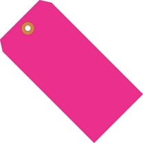 Box Partners Shipping Tags 13 Pt. 6 1/4" x 3 1/8" Fluorescent Pink 1000/Case G12081E
