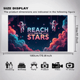 thumbnail image 6 of LUUFILx Astronaut Space Theme Inspirational Backdrop Party Decoration Photography Props Classroom Motivational Banner Outer Space Classroom Decor Background, 6 of 8