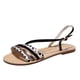 thumbnail image 2 of Sandalias planas romanas con estampado de flores de leopardo minimalistas a la moda para mujer Wmkox8yii  shjk7373, 2 of 9