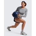 thumbnail image 4 of CRZ YOGA Seamless Long Sleeve Shirts for Women Workout Athletic Running Yoga Tops Breathable Tshirt, 4 of 6