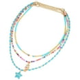 thumbnail image 1 of 3 Pcs Collier Bohème à Perles Collier Ananas Étoile Collier Perlé Pendentif Boho, 1 of 10