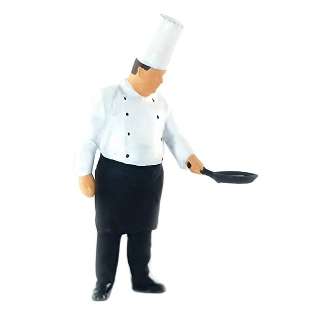 Cocinero Chef s personas modelo ferrocarril diseño s miniatura Chef Blanco 4 Zulema Figuras de muñecas en miniatura