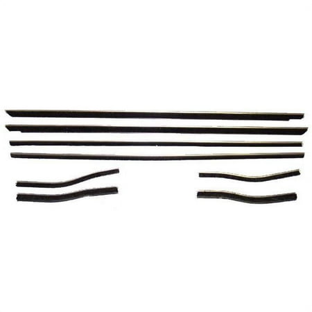 Fairchild KF2077 Belt Weatherstrip Kit For 1964-1966 Ford Mustang (Front & Rear Inner & Outer Driver side and Passenger side)