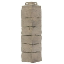NovikStone SK Stacked Stone Corner 6.1 in. x 21.3 in. Stone Siding Corner in Aspen (5 Per Box, 7.92 lin. ft.)