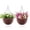Brown-2 Pack, variant on 2 Pack 14 Inch Hanging Planter Baskets,Plastic Weave Wall Mounted Hanging Pots with Drainage Plug, Deep Inner Pot for Indoor Outdoor Plants, Flowers, Garden Balcony Decor
