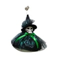 thumbnail image 2 of Herunwer Halloween Skeleton Witch Pendant Creepy Witch Hanging Ornament Chilling Skull Decor Spooky Witchcraft Decor, 2 of 6