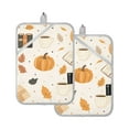 thumbnail image 7 of Yayeee Pot Holders Kitchen Heat Resistant with Pocket 7"x9.8" Cotton Oven Cooking Hot Pads, Beige Fall Pumpkin, 7 of 7