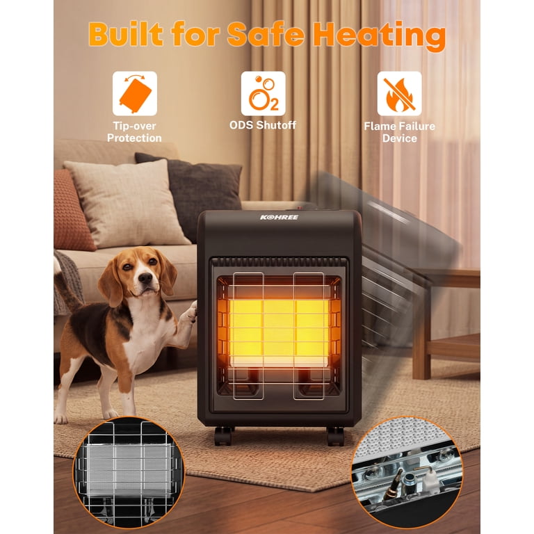 Kohree 18000 BTU Cabinet Propane Space Heater, 3 Settings photo 3