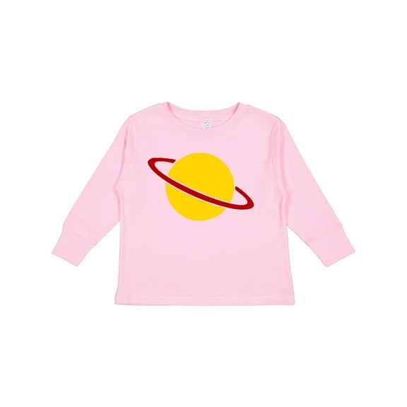 Inktastic Cute Saturn Boys or Girls Long Sleeve Toddler T-Shirt
