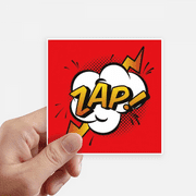 Boom Exclamation Zap Sticker Square 4inch Wall Suitcase Laptop Decal 8pcs