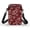 Two-Tone Wolf Pattern Design, variant on HELLHERO Dragonfly and Floral Pattern Shoulder Bag Polyester 2 Zippers for Daily Commute or Casual Outings
