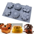 thumbnail image 4 of Mini bandeja para hacer postres de silicona para hornear muffins con 6 orificios, 3 bandejas para hornear con diferentes patrones, sin incluir BPA., 4 of 5