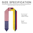 thumbnail image 5 of Colombia & USA United States Flag Shawl Sash Stole Graduation Shawls Wraps Scraf For International Study, 5 of 5