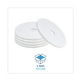 thumbnail image 4 of Boardwalk BWK4017WHI 17 in. Diameter Polishing Floor Pads - White (5/Carton), 4 of 6