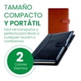thumbnail image 4 of Carpeta de curpiel con block de 90 hojas de raya de 14.5 x 21 cm y arillo metálico., 4 of 6