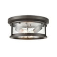 thumbnail image 4 of Millennium Lighting Bresley 2-Light Outdoor Flush Mount Powder Coated Black Powder Coat Bronze Bronze, 4 of 7
