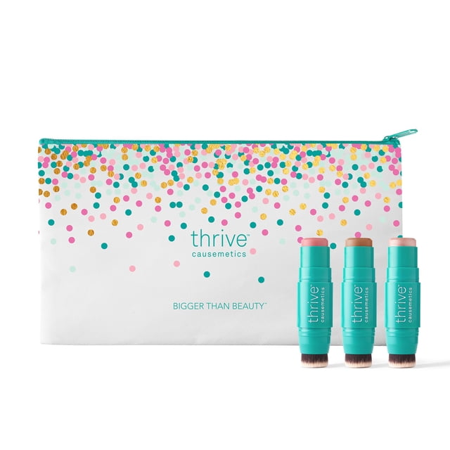Paquete de maquillaje Thrive Causemetics Triple Threat Color Stick