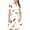 Brown, variant on Girls Dress Summer Skater T-Shirt Dress Print Casual Short Sleeve Flowy Dress for Kids 4-14 Years