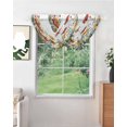 thumbnail image 2 of Waterfall Valances for Windows, Spring Floral Kitchen Sheer Valance Curtains, Watercolor Elegant Botanical Summer Rod Pocket Elegant Swag Valances for Living Room Bedroom, 47.2"x38.5", 2 Panel, 2 of 8