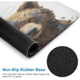 thumbnail image 3 of Bear Print Mouse Pad,Office Desk Accessories,Desk Decor, Rectangle Non-Slip Rubber, Stitched Edge,Funny Office Presents 10"x12", 3 of 8