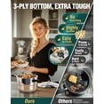 thumbnail image 6 of WantJoin Pressure Cooker Stainless Steel 4 Qt, Commercial Stove Top Pressure Cooker Pot Used for Pressure Foodie or Steaming, Compatible with Gas & Induction Cooker, 6 of 7