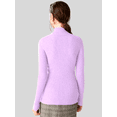thumbnail image 3 of Sueter Mujer Cuello Unitalla Alto Manga Larga Sueteres Casual Sweater, 3 of 5