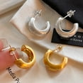 thumbnail image 2 of Leander Stylish and Elegant Women's Copper-Gold Plated Earrings, 2 of 6