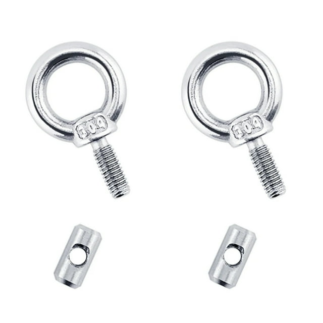 2 Pcs Butées de Rail de Store Arrêts Véhicule Récréatif Caravane Argent Acier Inoxydable M4 X Diamètre 12mm X 6mm Pièces de Véhicule Récréatif RV, Facile à Utiliser