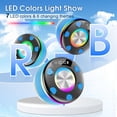 thumbnail image 4 of NSKBBM-Bluetooth Shower Speaker, Portable Bluetooth Speaker 360° HD Sound, RGB Lights, IPX7 Waterproof Wireless Speaker with Suction Cup and Mic, Shower Radio for Party/Outdoor/Travel/Gifts/Blue, 4 of 4