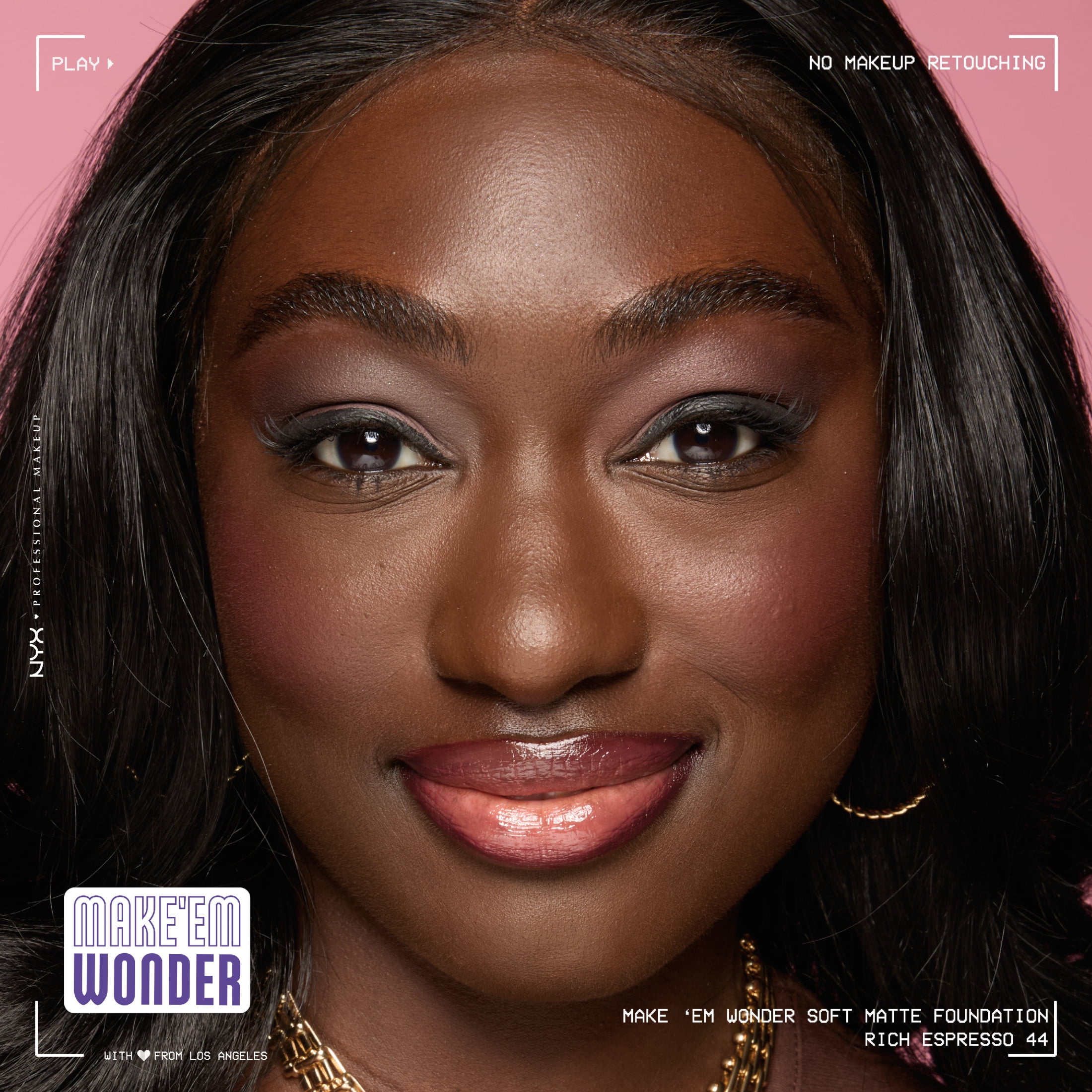 NYX Professional Makeup Make Me Wonder Make 'EM Wonder, 24H Soft Matte Foundation, RICH ESPRESSO, 0.84 fl oz