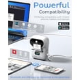 thumbnail image 5 of Impresora de etiquetas Phomemo M110, impresora de etiquetas térmica portátil con Bluetooth para pequeñas empresas, códigos de barras, cable, comercio minorista y ropa. Compatible con teléfonos y PC. C, 5 of 5