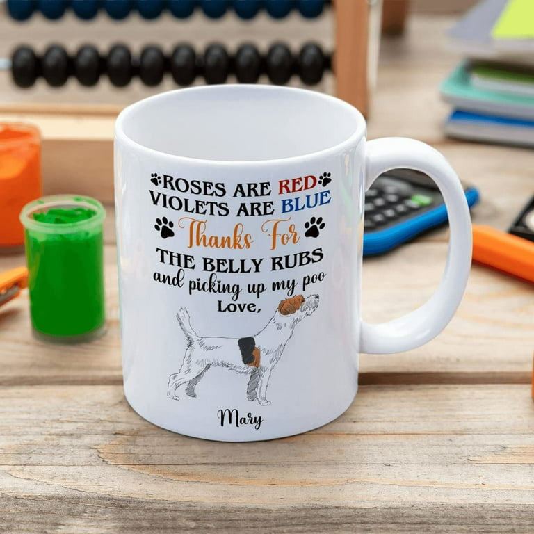 Roses are Red Violets Are Blue, Personalized Mug, Custom Gift for Dog Lovers