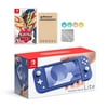 Nintendo Switch Lite Blue with Pokemon Shield and Mytrix Accessories NS Game Disc Bundle Best Holiday Gift