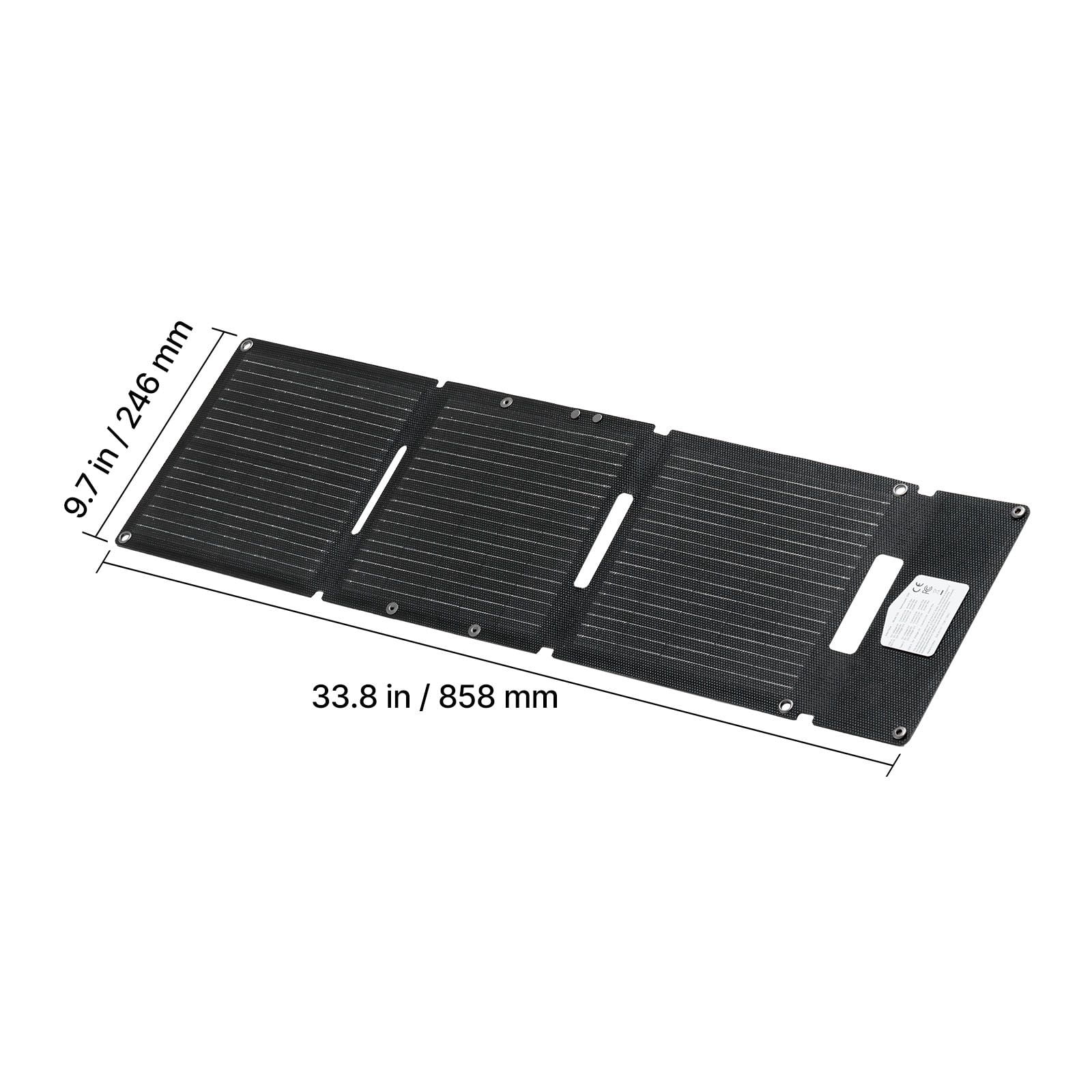 Foldable Solar Panel 30W, Portable Monocrystalline with 16BB N-Type Cells, ≥24% Efficiency, USB-A/QC3.0/Type-C, IP65 Waterproof for Camping Hiking Travel