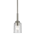 thumbnail image 2 of 43674NICLR Kichler Lighting Shailene - 1 Light Mini Pendant-11.25 Inches Tall and 4.5 Inches Wide-Brushed Nickel Finish, 2 of 5