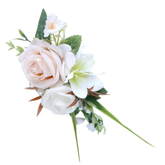 Wedding Boutonnieres Flower Decoration Corsage Flower Artificial Floral Wedding Props Elegant Boutonnieres Decors