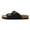 black, variant on Unisex Comfort Cork Sandals: Trendy Double Buckle Summer Slide Sandals with Arch Support for Men, Women & Students, Lightweight Non-Slip Beach Shoes, Casual Outdoor Cork Mules, Tan